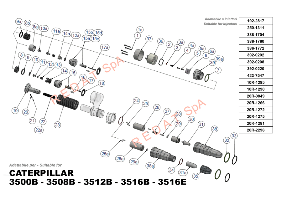 CATERPILLAR 3500B - 3508B - 3512B - 3516B - 3516E